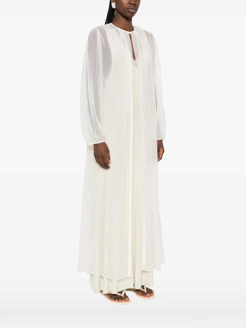  Forte Forte Long-sleeved Coat - White 