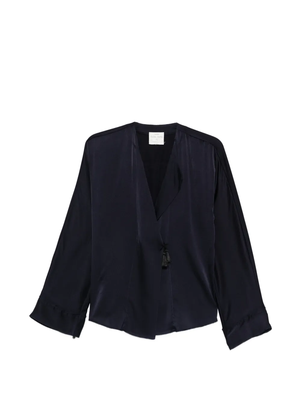 Forte Forte tassel V-neck top - Blu