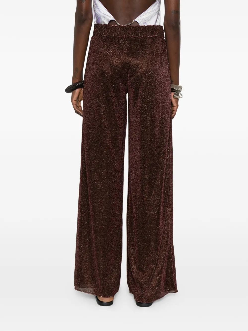 Oséree Broek met wijde pijpen Bruin
