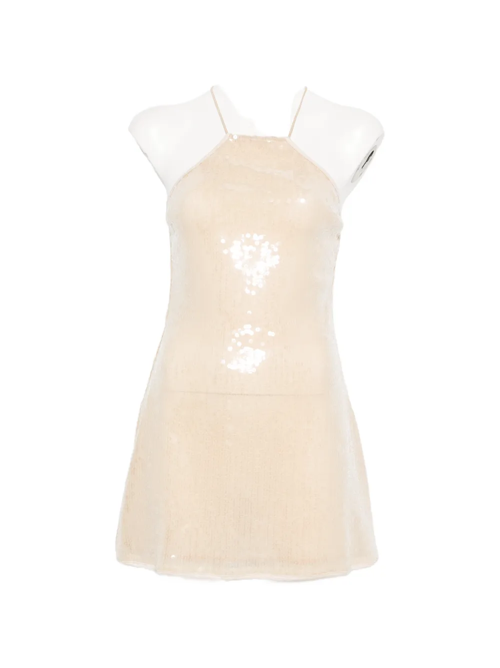 Oséree sequin-embellishment mini dress - Toni neutri