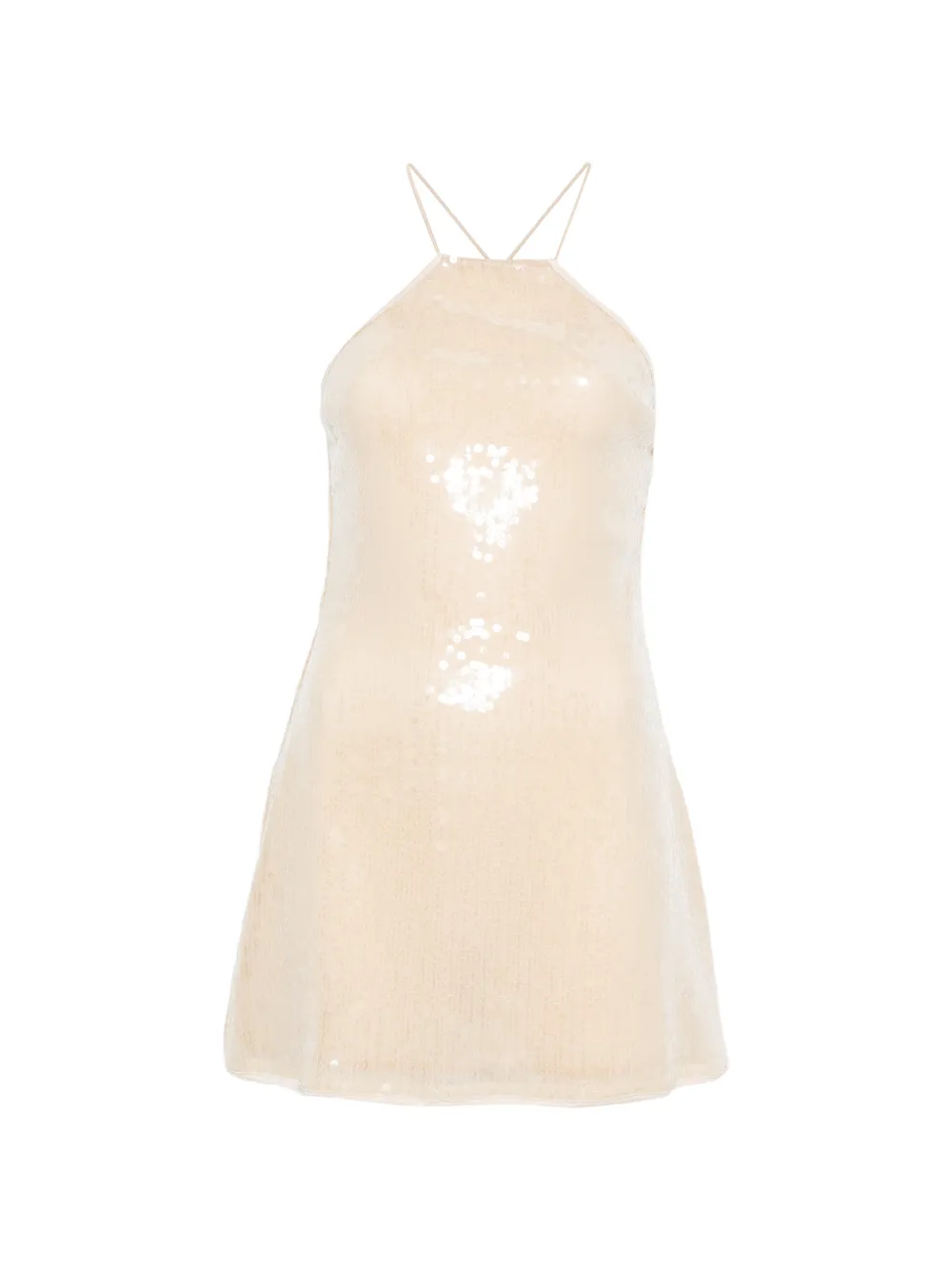 Oséree sequin-embellishment mini dress - Toni neutri