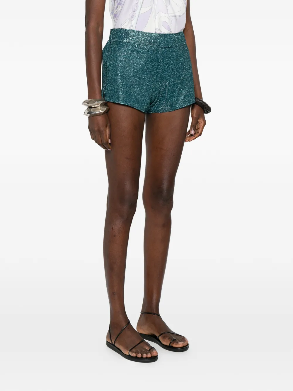  Oséree Shimmer Shorts - Green 