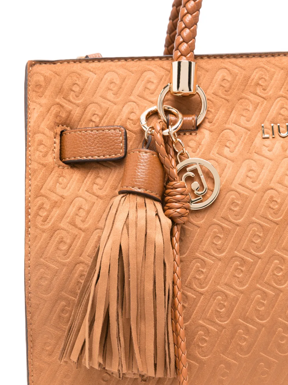 Manhattan Debossed Tassel Tote Bag