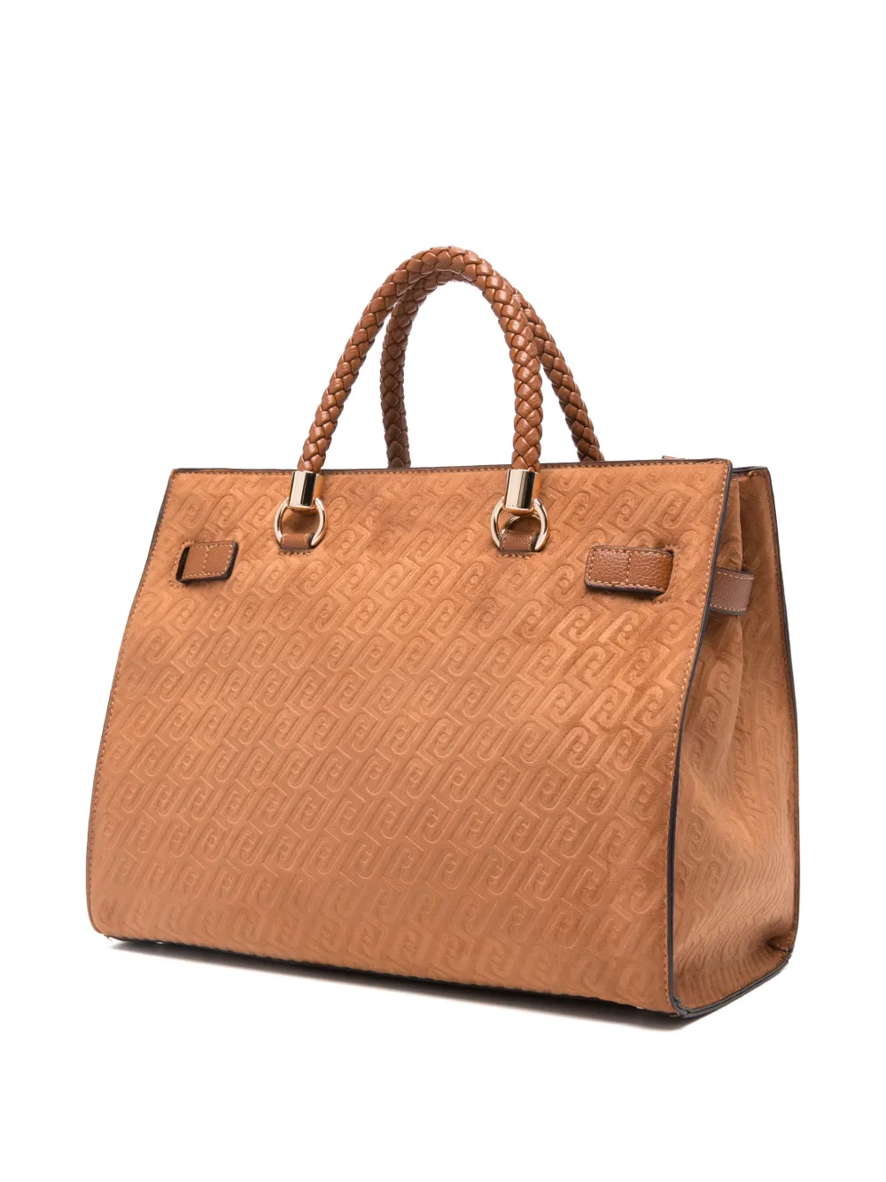 LIU JO Manhattan debossed tassel tote bag - Bruin