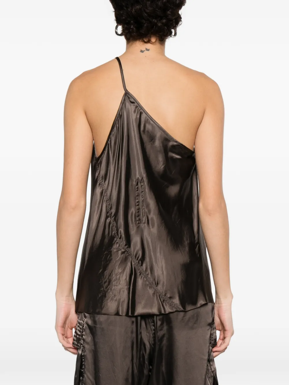 Rick Owens Asymmetrische top Bruin