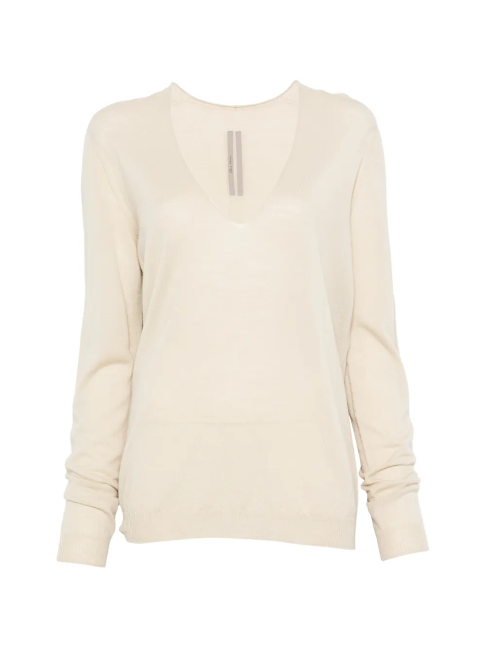 Rick Owens V-neck sweater - Toni neutri
