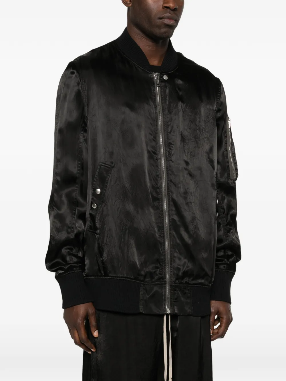 Rick Owens Bomberjack met rits Zwart