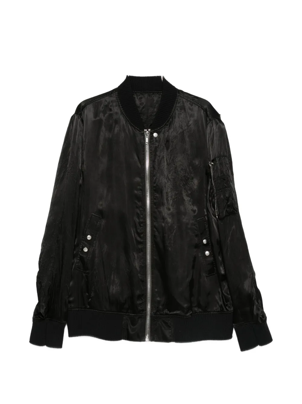 Rick Owens zip bomber jacket - Nero