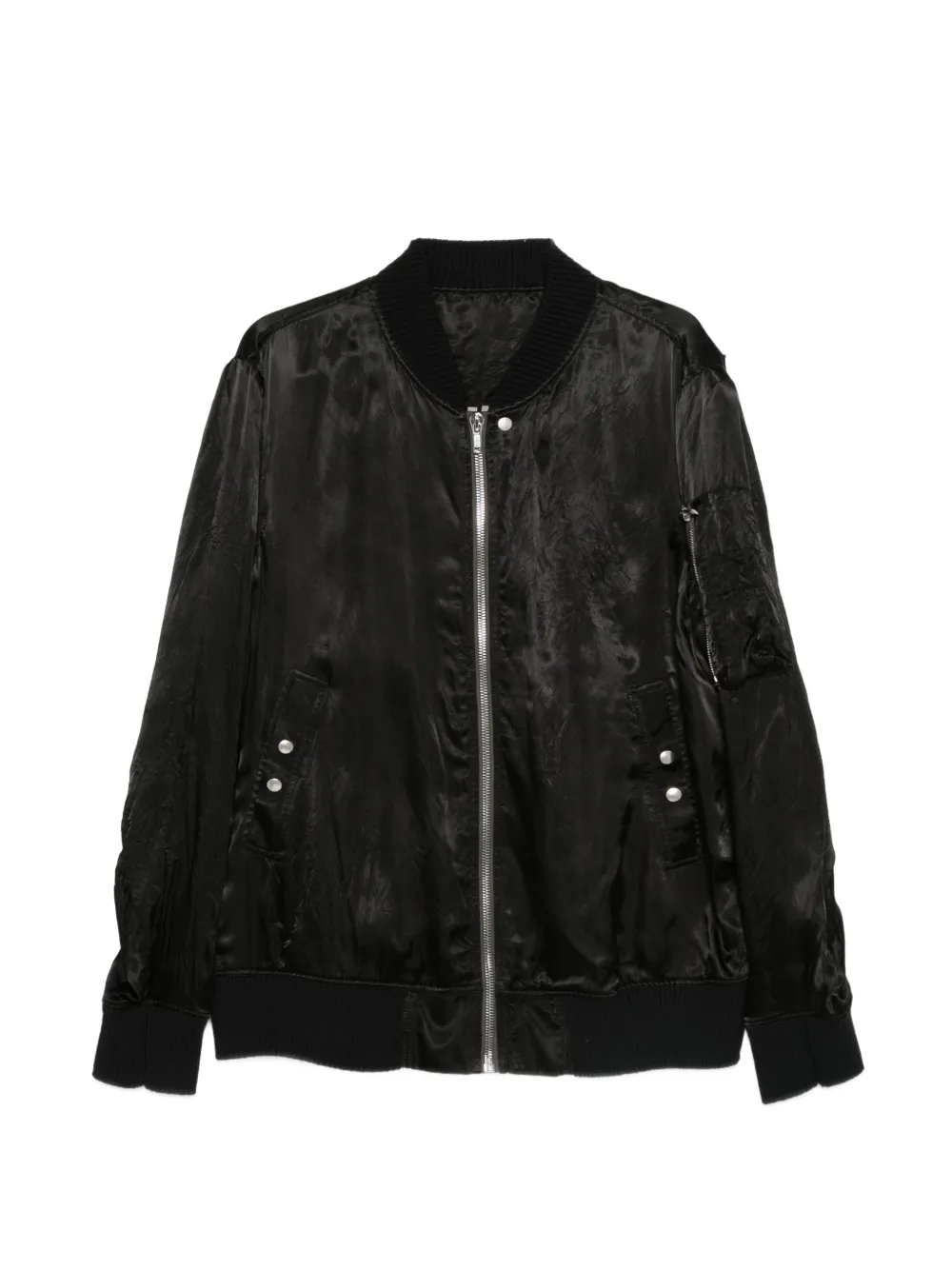 Rick Owens zip bomber jacket - Nero