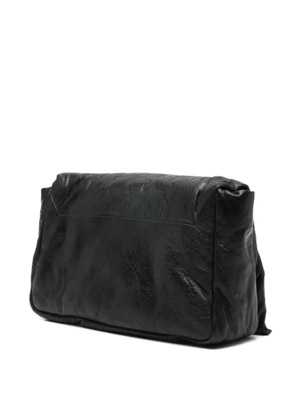 Rick Owens 2WAY レザー ショルダー クラッチバッグ ブラック Rick Owens レザー クラッチバッグ | ブラック | FARFETCH JP