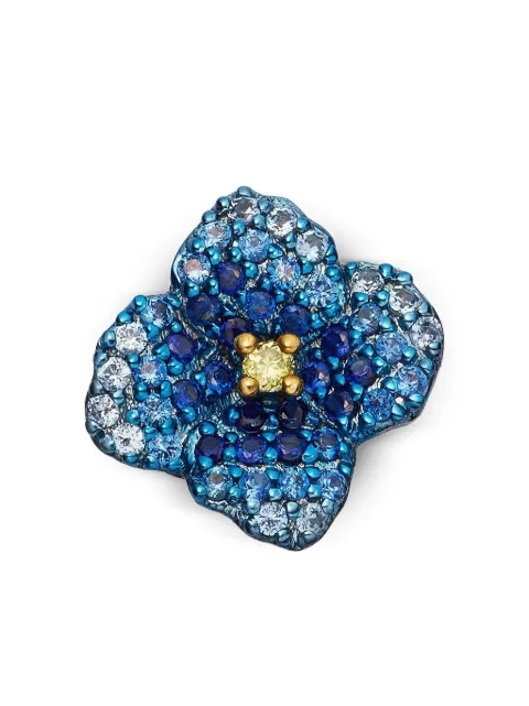 Loquet Poppy diamond and sapphire charm