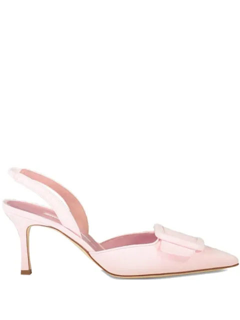 Manolo Blahnik Maysli buckle slingback pumps