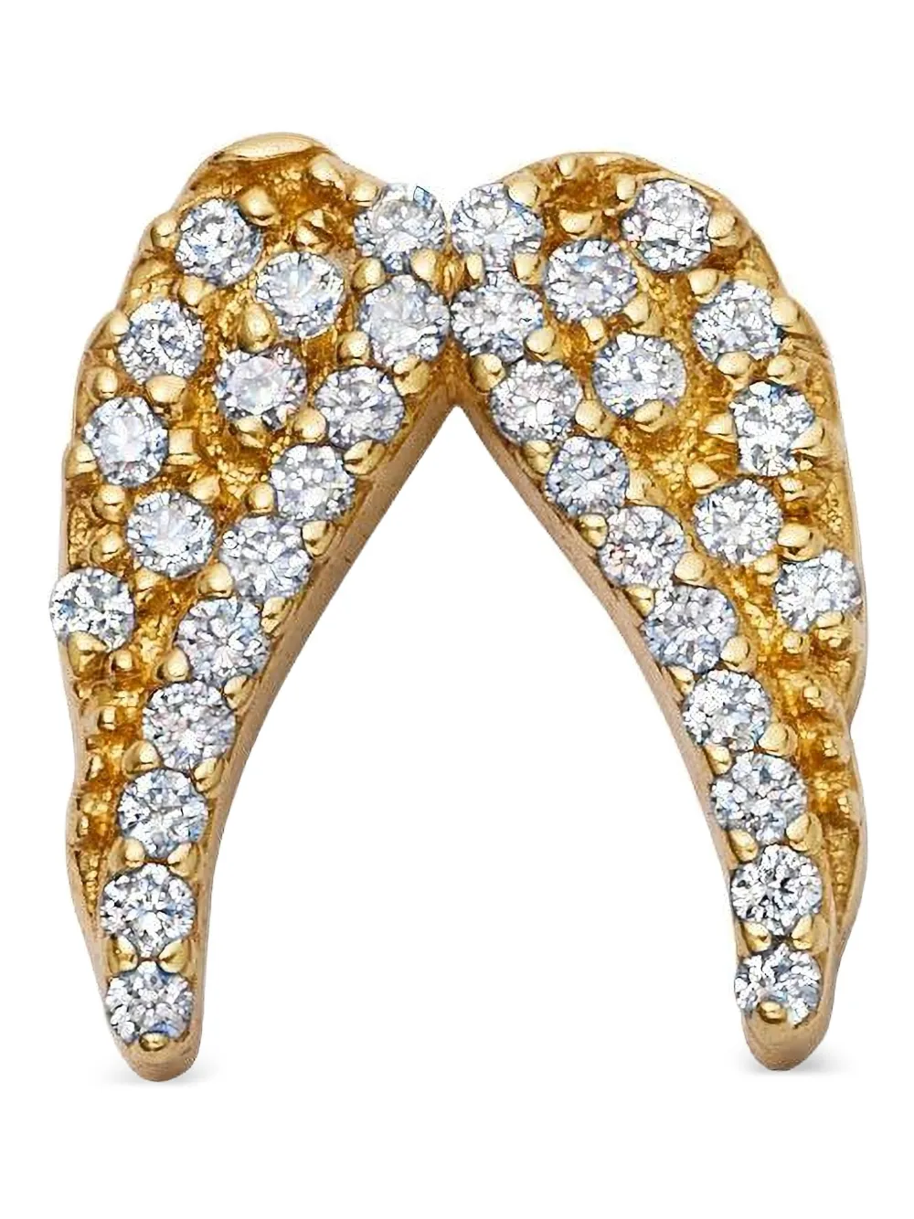 Loquet diamond angel wings charm - Oro