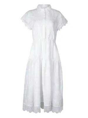 loryn embroidered shirt dress Rails | Lorina Dress - White | Premium Cotton | Size XL main image 1