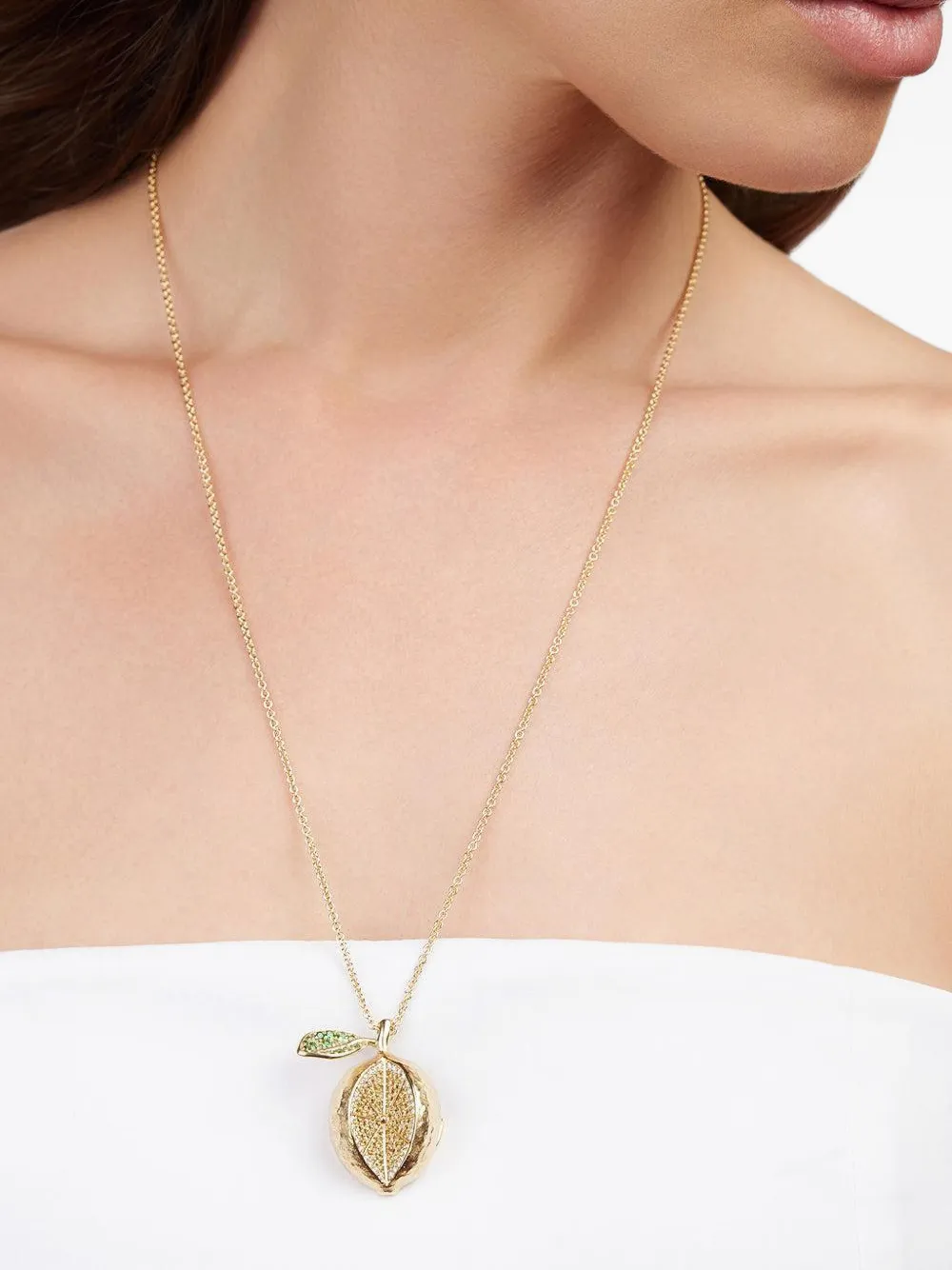 Sapphire Lemon Necklace