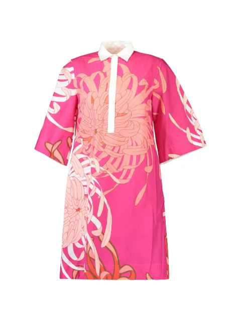 Sara Roka Jackalyn collared floral mini dress