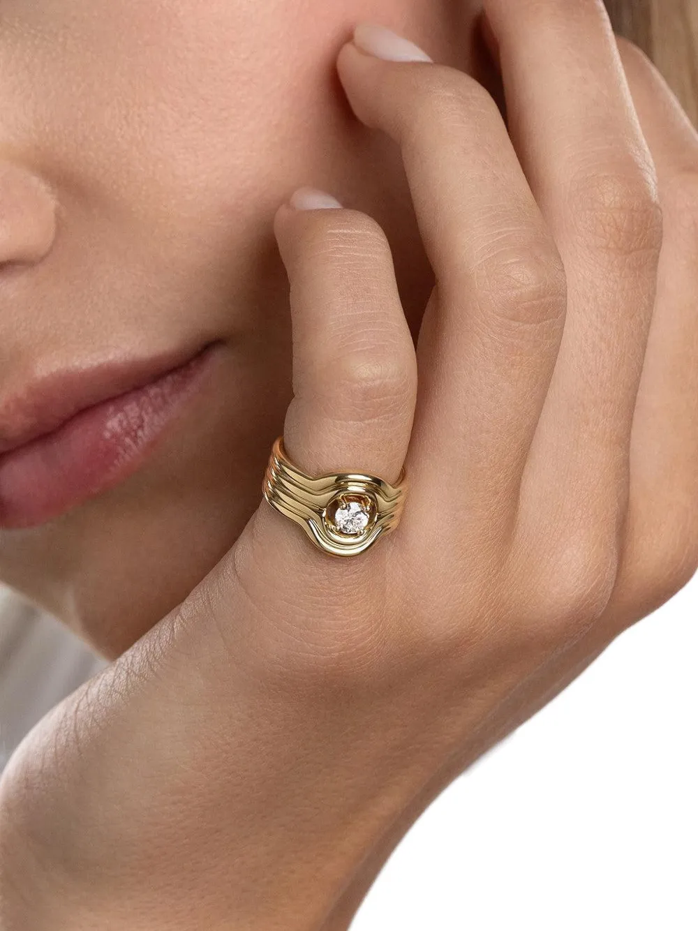  Melissa Kaye Rocky Rae Diamond Ring - Gold 