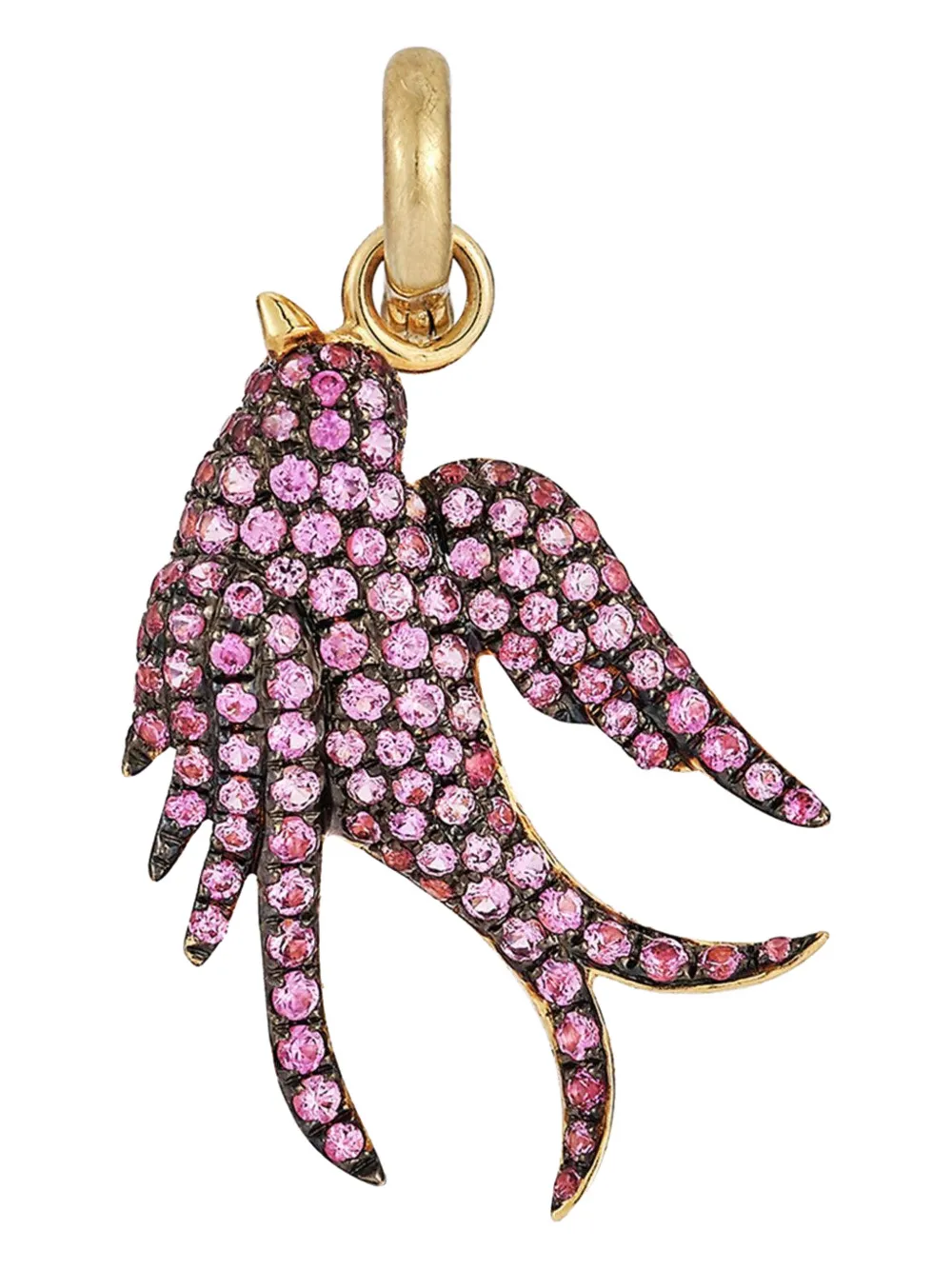 Storrow Jewelry Birdie sapphire charm - Oro