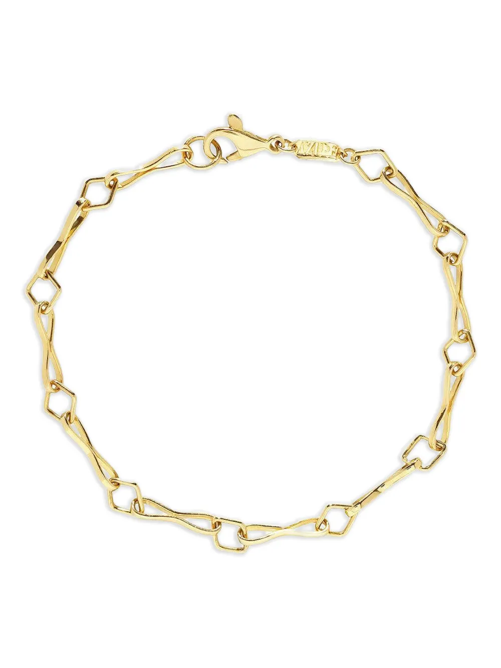 Azlee diamond-link bracelet - Gold