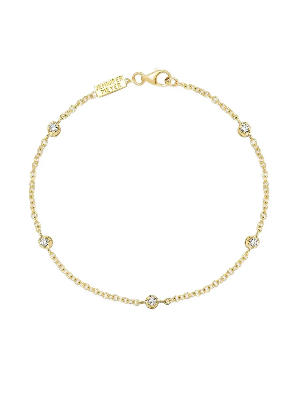 Jennifer Meyer illusion-set diamond bracelet - Gold