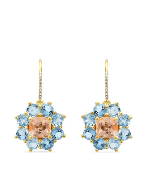 Jennifer Meyer petite flower multi-stone earrings