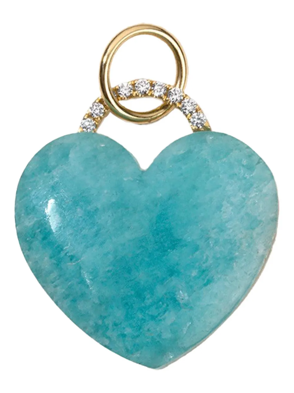 DEVON WOODHILL Rock Solid Heart amazonite and diamond pendant - Oro