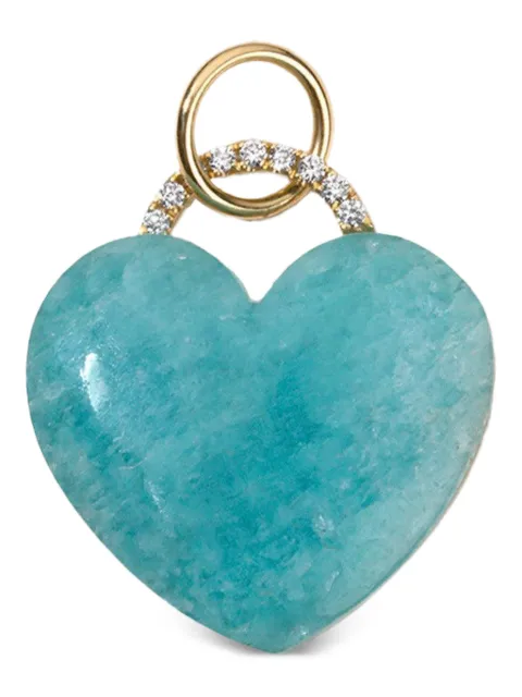 DEVON WOODHILL Rock Solid Heart amazonite and diamond pendant
