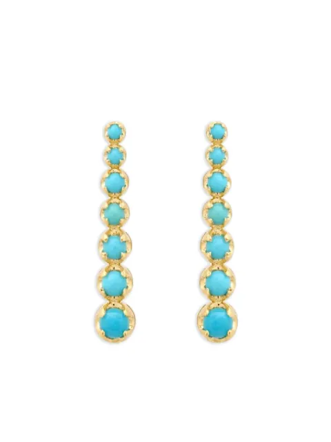 Jennifer Meyer aretes mini con turquesa