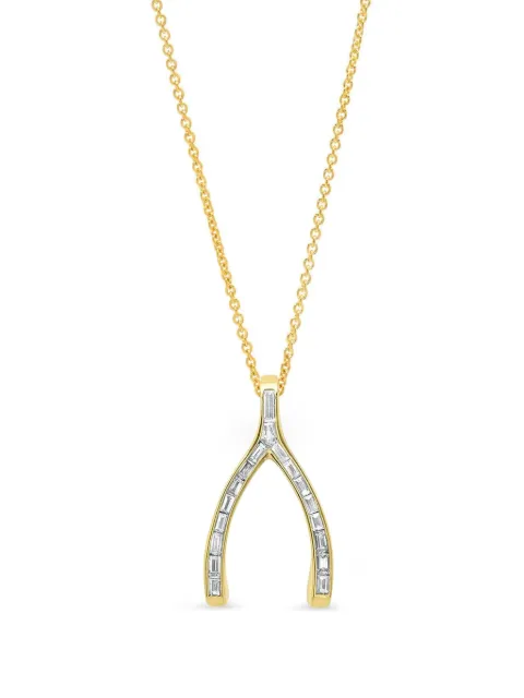 Jennifer Meyer large wishbone-charm diamond necklace