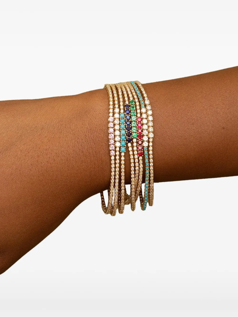 Diamond Turquoise Tennis Bracelet