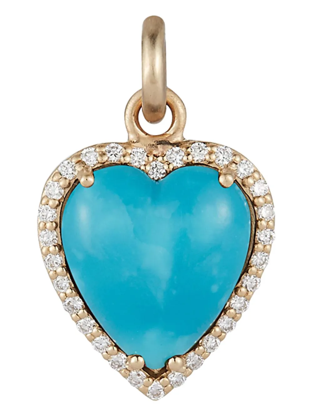 Storrow Jewelry turquoise diamond charm necklace - Oro