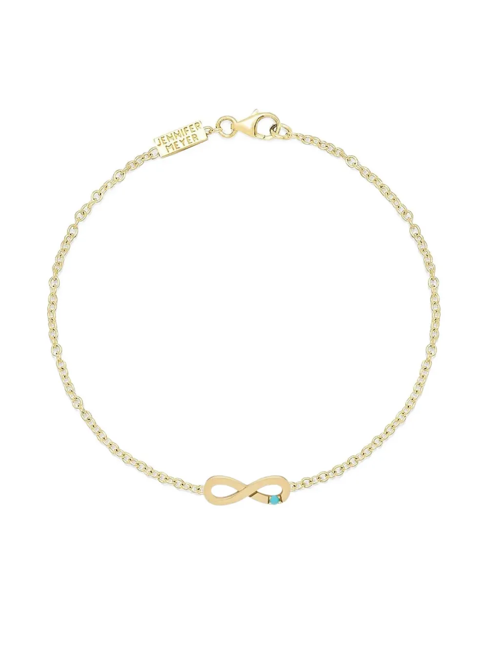 Jennifer Meyer infinity turquoise bracelet - Gold