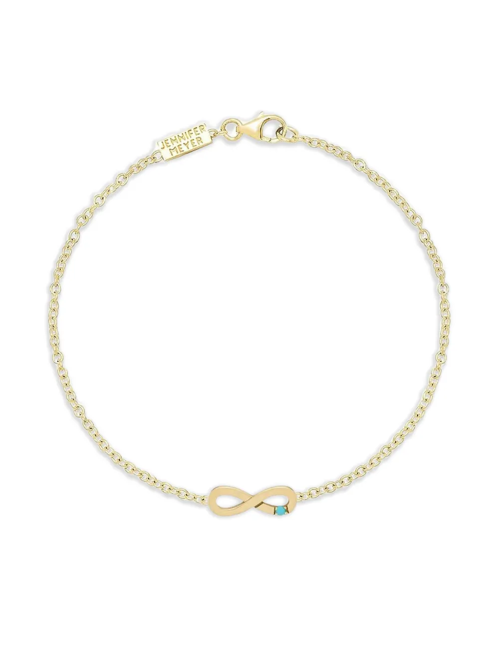 Jennifer Meyer infinity turquoise bracelet - Gold