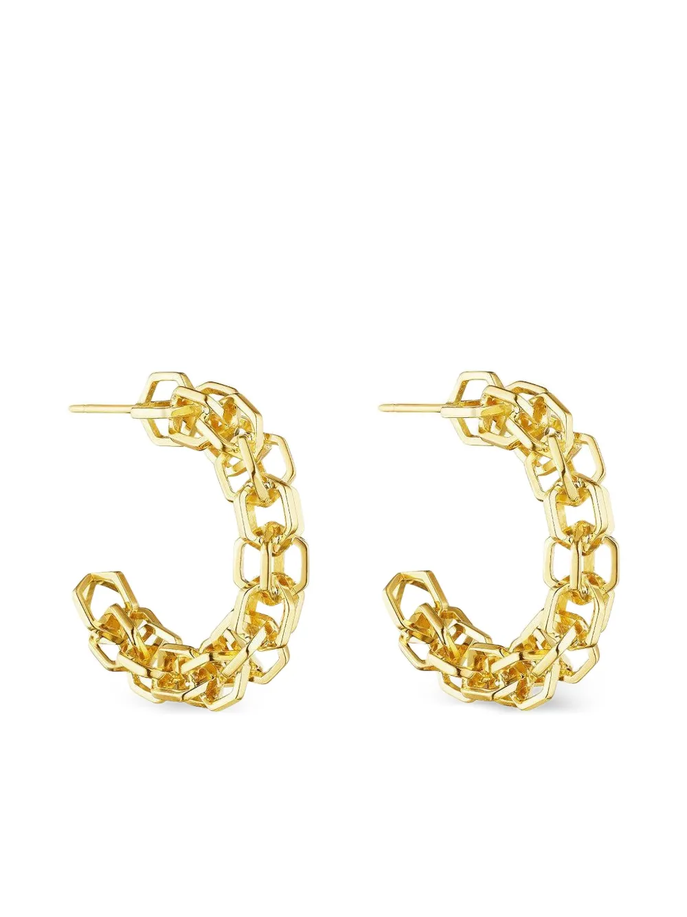 Cadar chain hoop earrings - Oro