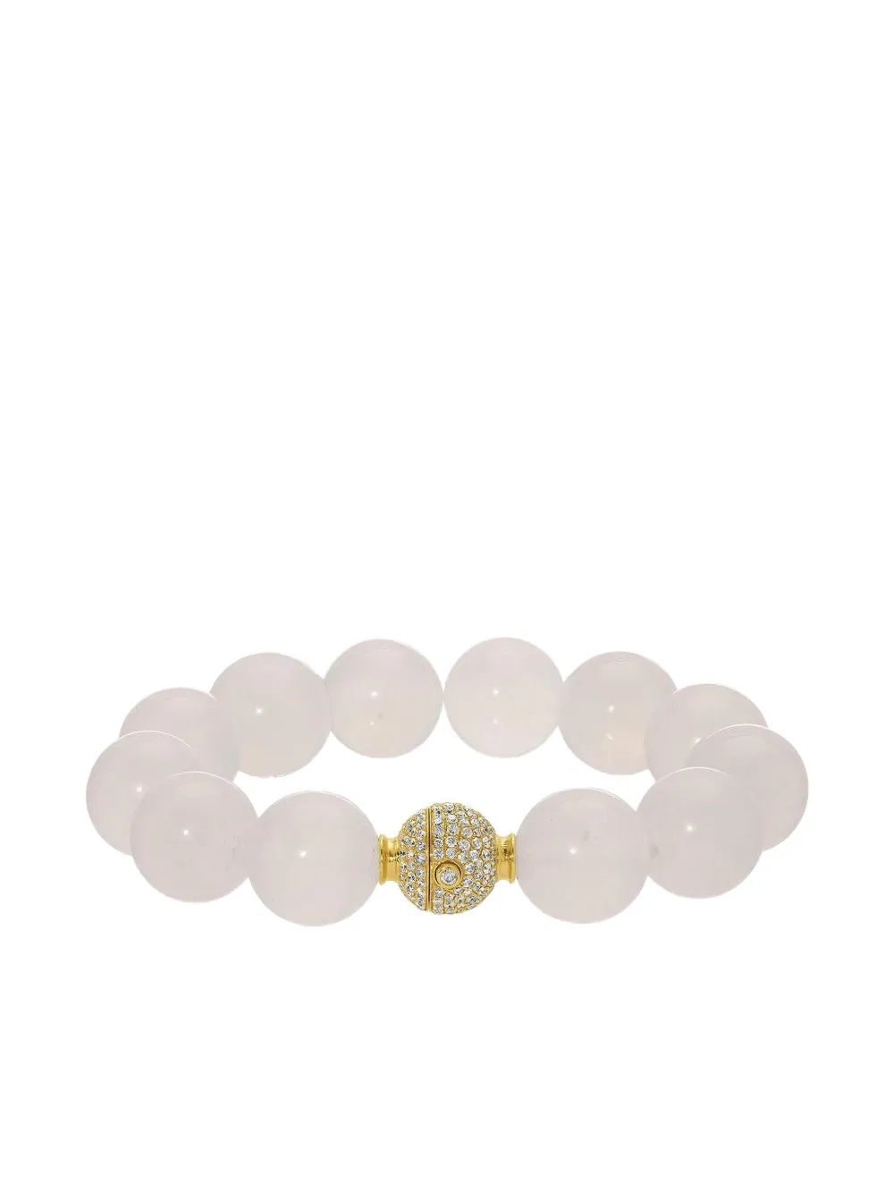 Octavia Elizabeth 18k yellow gold moonstone orb bracelet - Bianco
