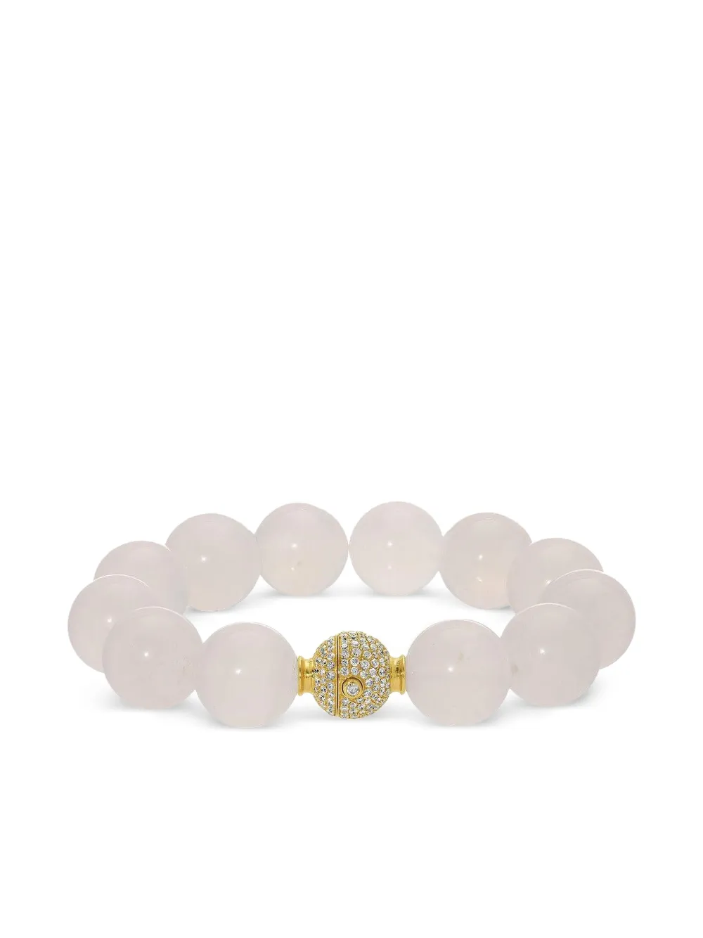Octavia Elizabeth 18k yellow gold moonstone orb bracelet - Bianco