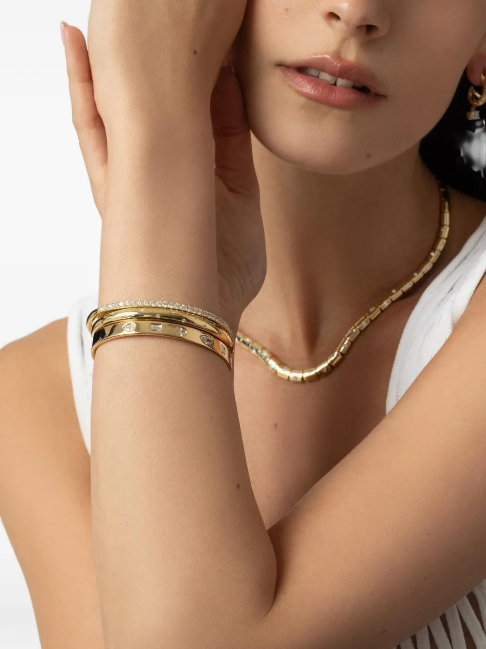  Kwiat Diamond Orbit Bangle - Gold 