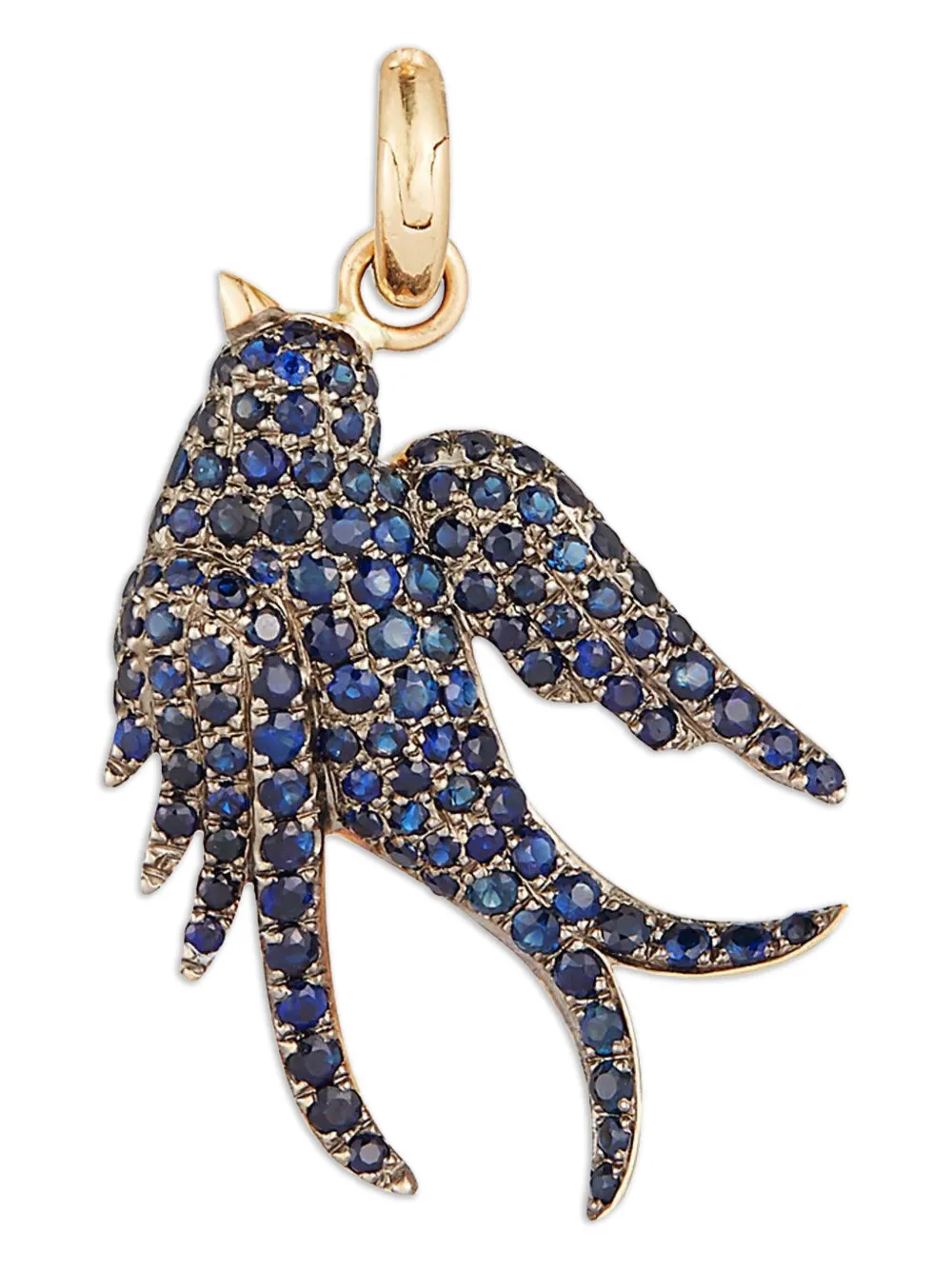 Storrow Jewelry blue sapphire birdie charm