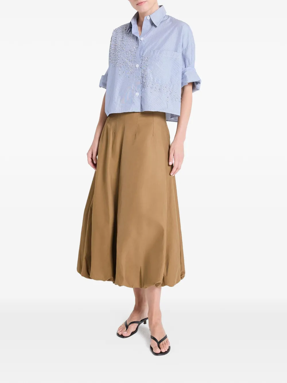 TWP crystals striped shirt - Blauw