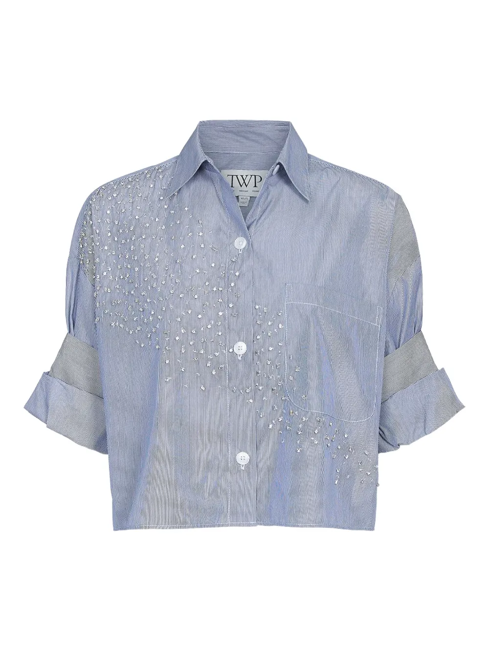 TWP crystals striped shirt - Blau