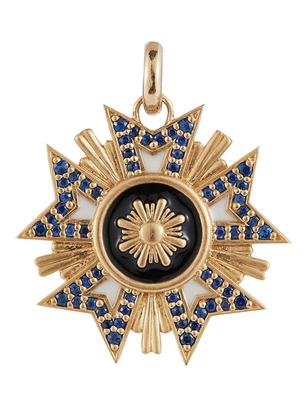 Storrow Jewelry Florence sapphire medallion pendant - Oro