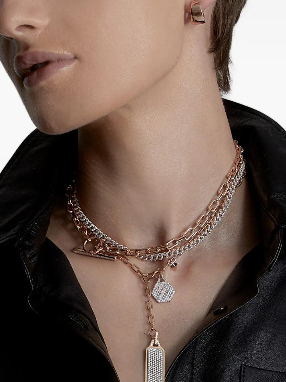 Walters Faith Lytton diamond hoop earrings - Oro