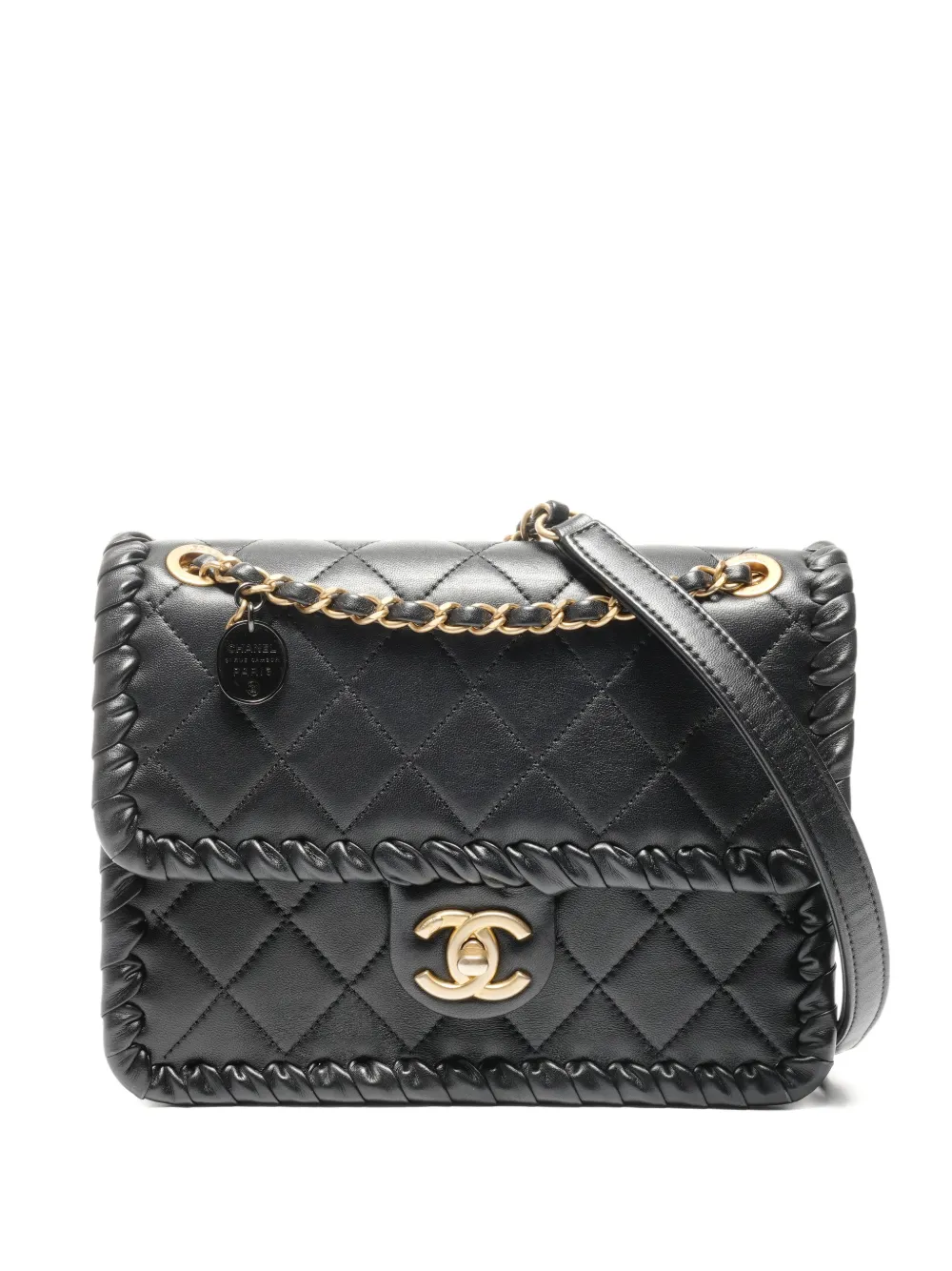 CHANEL Pre-Owned 2021-2025 matelasse chain shoulder bag - Nero