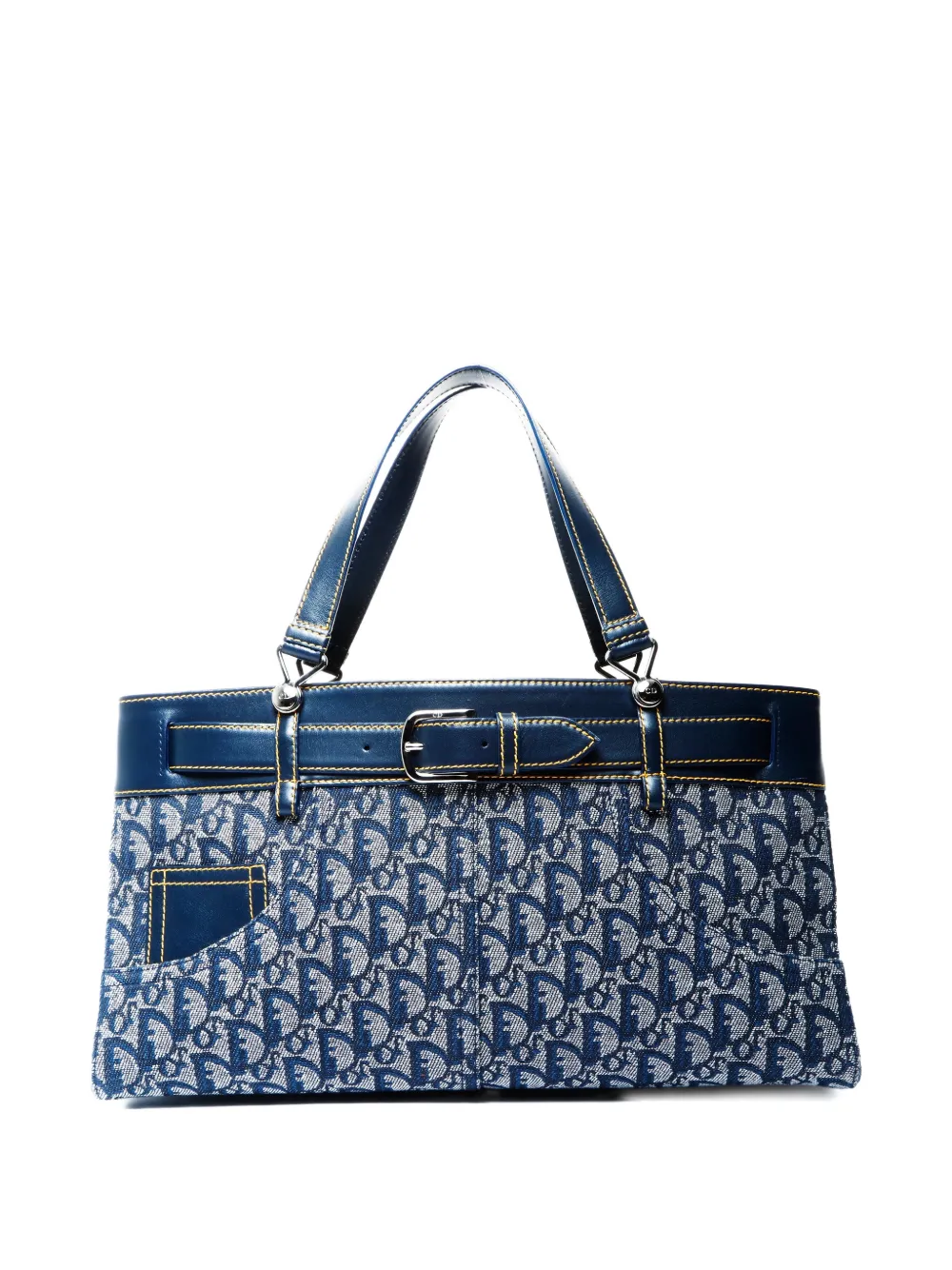 Christian Dior Pre-Owned 2001 Trotter pattern handbag - Blu