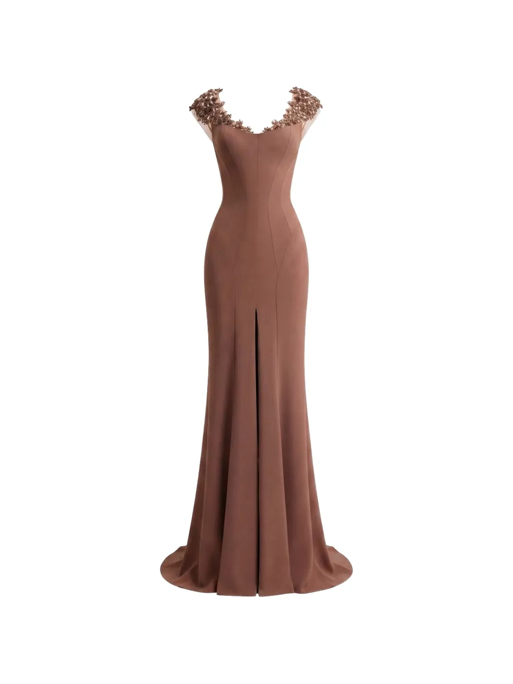 Gemy Maalouf beaded-neckline dress