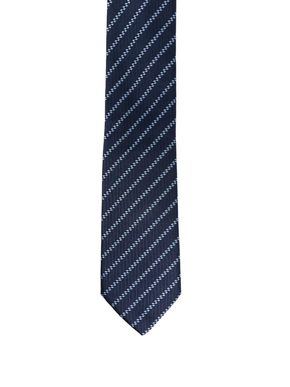 Giorgio Armani Gestreepte stropdas Blauw