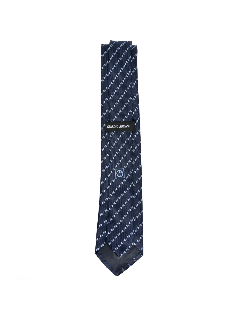 Giorgio Armani Gestreepte stropdas Blauw
