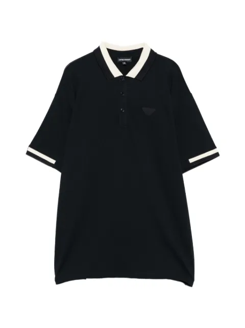 Emporio Armani Kids ribbed-collar polo shirt