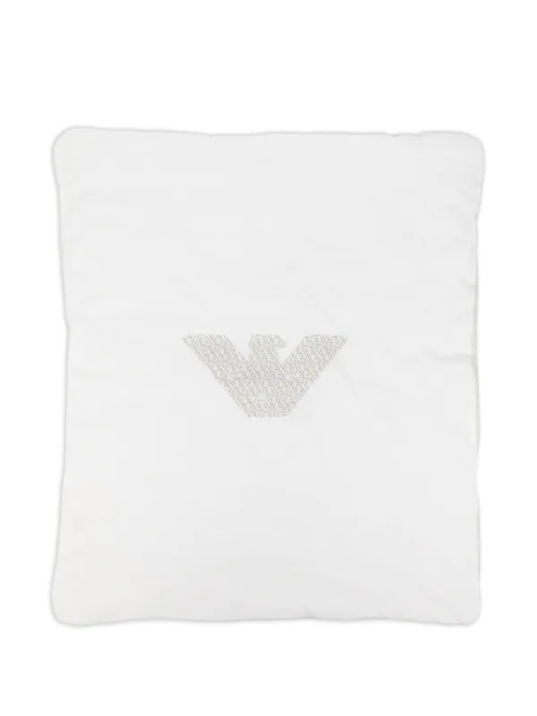 Emporio Armani Kids ロゴ ブランケット | ホワイト | FARFETCH JP