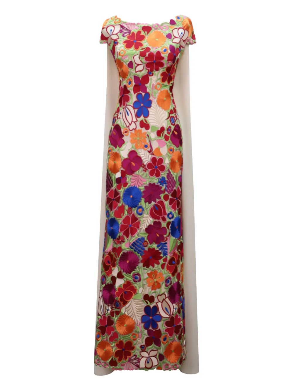 Gemy Maalouf floral cape dress - Toni neutri